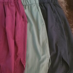 Athletic Works Women's Shorts Set - Burgundy, Sage, and Charcoal